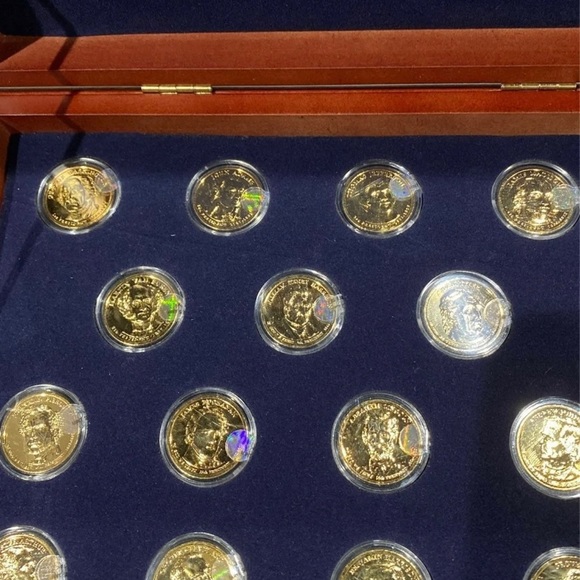 U.S. Presidential 24k gold dollar collection - Picture 3 of 11